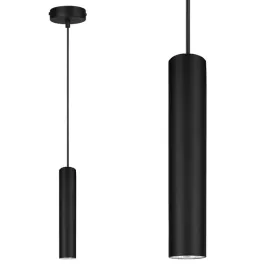 lampa-sufitowa-zwisajaca-led-tuba-czarna-ledlux-nowoczesna-gu10