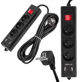 listwa-zasilajaca-3m-3-gniazda-2x-usb-ledlux