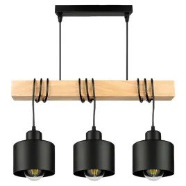 lampa-wiszaca-led-nowoczesna-zwis-drewniana-belka-loft-czarna