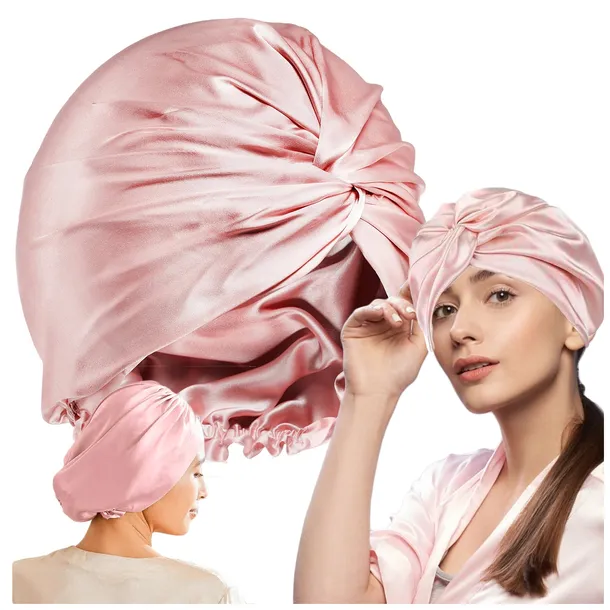 JEDWABNY TURBAN DO WŁOSÓW CZEPEK DO SPANIA 100% JEDWAB NATURALNY MORWOWY