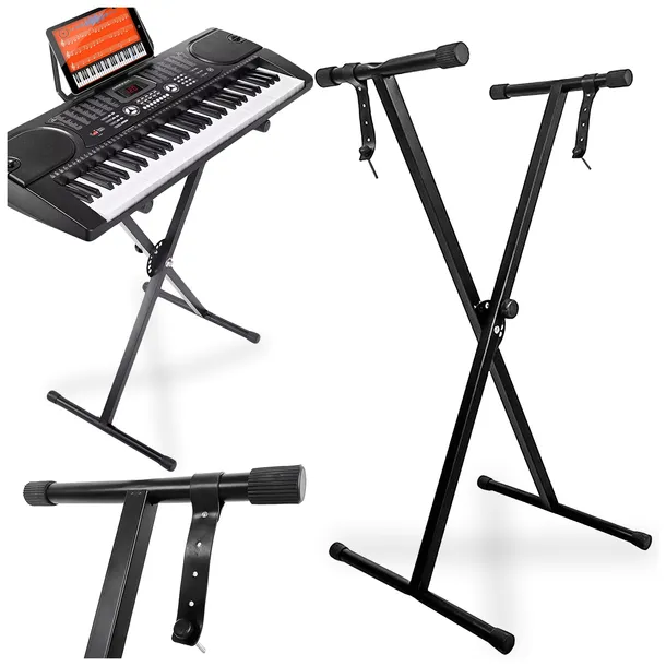 STATYW POD KEYBOARD STOJAK PIANINO KLAWISZOWY ORGANY REGULOWANY SKŁADANY