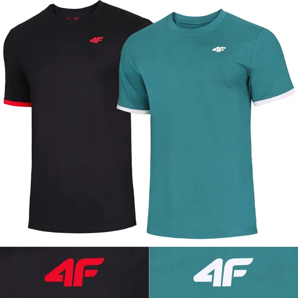 Koszulka męska 4F komplet 2 szt. t-shirt podkoszulek zestaw TZ55 XL