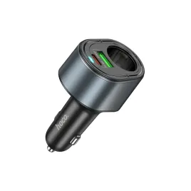 hoco-ladowarka-samochodowa-usb-usb-c-gniazdo-zapalniczki-3a-35w-czarna