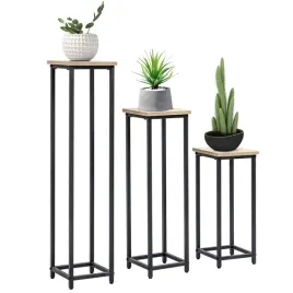 regal-na-rosliny-industrialny-czarny-brazowy-21x21x50-70-90-cm