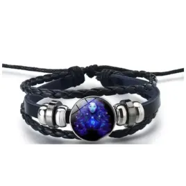 zodiakalna-bransoletka-panna-pleciona-regulowana-bizuteria-unisex