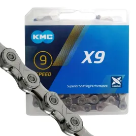 kmc-x9-lancuch-rowerowy-9-rzedowy-114-ogniw-szaro-srebrny-stal