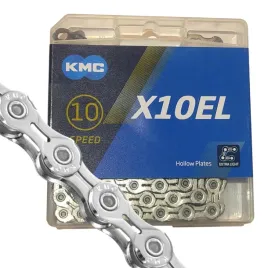 kmc-x10el-lancuch-rowerowy-10-rzedowy-114-ogniw-srebrny-stal-259g