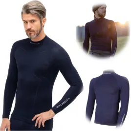 brubeck-extreme-wool-bluza-z-dlugim-rekawem-granatowa