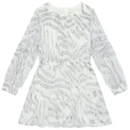 michael-kors-sukienka-dziecieca-biala-srebrny-print-miejska-110-116-kya