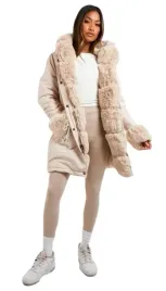 boohoo-kurtka-bezowa-na-zamek-parka-damska-xl-erh