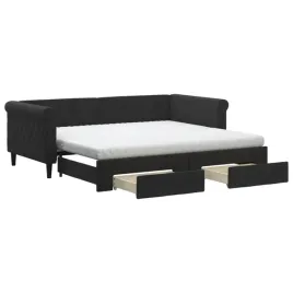 czarna-rozkladana-lezanka-z-szufladami-219-x-100-x-68-cm