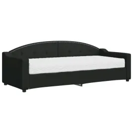 czarne-lozko-dzienne-2w1-z-materacem-223-x-90-x-75-cm