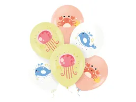 balony-lateksowe-zwierzatka-morskie-30-cm-6-szt