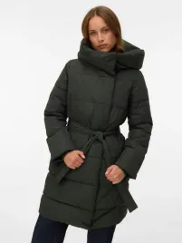 vero-moda-khaki-plaszcz-pikowany-z-paskiem-i-kapturem-xxl-s-6fa