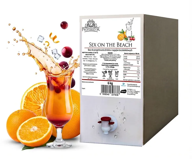 Koncentrat Baza do drinków PROFIMATOR SEX ON THE BEACH Bag in box 6kg