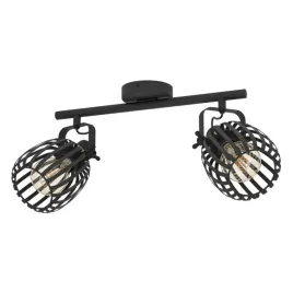 lampa-sufitowa-spot-eglo-girona-czarna-zlota-2xe27-loft-industrial-oczka
