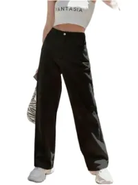 dazy-czarne-spodnie-jeansowe-proste-casual-zamek-xl-l5o