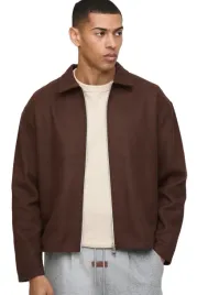 boohooman-meska-koszula-casual-brazowa-z-zamkiem-i-kolnierzykiem-xs-z3a