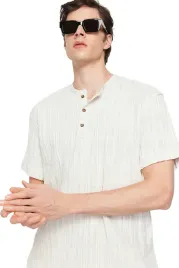trendyol-man-meska-koszula-casual-z-krotkim-rekawem-i-stojka-bezowa-m-5da