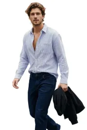 trendyol-man-meska-koszula-casual-w-kratke-z-dlugim-rekawem-m-5da