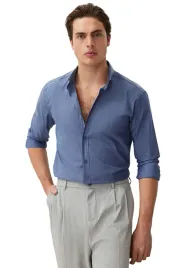 trendyol-man-meska-koszula-casual-niebieska-z-dlugim-rekawem-slim-xs-5da