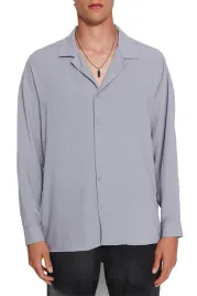 trendyol-man-meska-koszula-casual-dlugi-rekaw-szara-z-kolnierzykiem-xs-5da