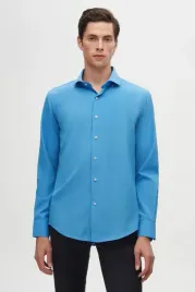 koszula-meska-casual-niebieska-dlugi-rekaw-slim-l-5ga