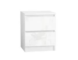 komoda-40-cm-2-szuflady-korpus-bialy-mat-fronty-polysk