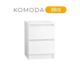 komoda-30-cm-2-szuflady-biala-stan-nowy