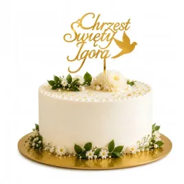 topper-dekoracje-na-tort-chrzest-swiety-imie-zloty-akryl-personalizowany