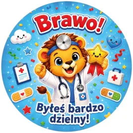 etykiety-naklejki-dzielny-pacjent-brawo-z-wesolym-lwem-lekarzem-5-cm-12-szt-papier-mat