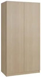 szafa-90-dwudrzwiowa-garderoba-z-polkami-i-drazkiem-dab-sonoma-pojemna