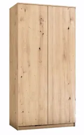 szafa-90-dwudrzwiowa-garderoba-z-polkami-i-drazkiem-dab-artisan-pojemna