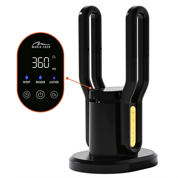 Media-Tech *Suszarka do butów z dezynfekcją ozonową SHOE DRYER OZONE PRO+ MT6539 (czarna)