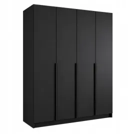 duza-szafa-4-drzwiowa-200x215cm-liza-czarna-czarne-uchwyty-polki-i-drazek