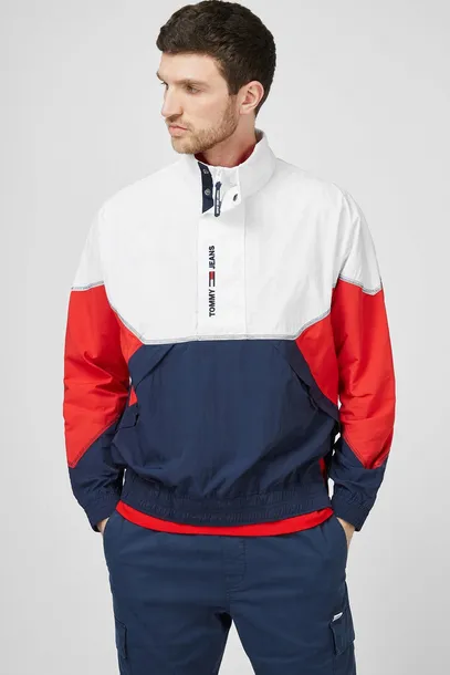 Bluza Tommy HILFIGER kurtka WIATRÓWKA popover Rozmiar M