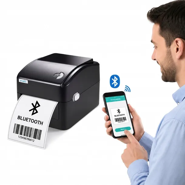 Drukarka Etykiet Kurierskich Usb+bluetooth Druk Z Telefonu Oraz Komputera