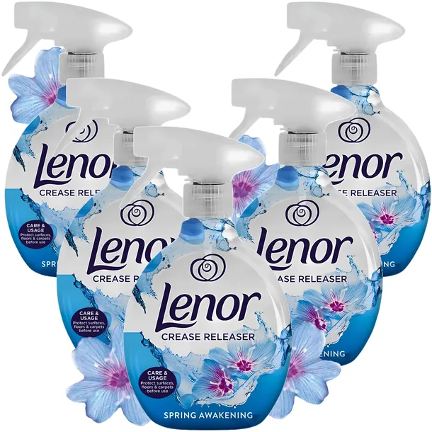 5xŻelazko w sprayu Spray do wygładzania tkanin Lenor Spring Awakening 500ml