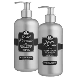 2x-tesori-d-oriente-mydlo-w-plynie-muschio-bianco-do-rak-ciala-pompka-300ml