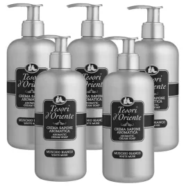 5x-tesori-d-oriente-mydlo-w-plynie-muschio-bianco-do-rak-ciala-pompka-300ml
