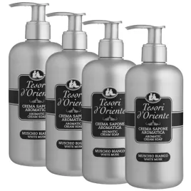 4x-tesori-d-oriente-mydlo-w-plynie-muschio-bianco-do-rak-ciala-pompka-300ml