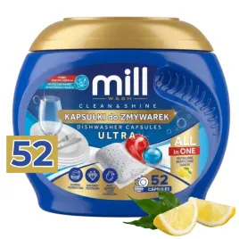 kapsulki-do-zmywarki-mill-wash-ultra-cleanandshine-all-in-one-cytrynowe-52szt