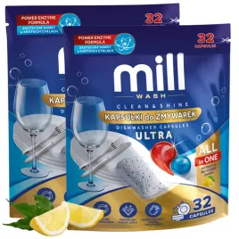 2x-kapsulki-do-zmywarki-mill-wash-ultra-cleanandshine-all-in-one-cytryna-32sz