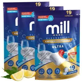 3x-mill-kapsulki-do-zmywarki-cytrynowe-ultra-cleanandshine-all-in-one-19-szt