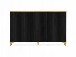 komoda-150x82cm-czarna-ryflowane-fronty-zlote-nozki-6-polek-elegancka-luxe