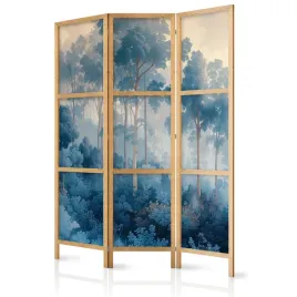 parawan-japonski-panelowy-3-czesci-niebieski-las-pejzaz-mgla-boho-135x172