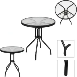 stol-balkonowy-ogrodowy-tarasowy-czarny-szklany-okragly-60cm