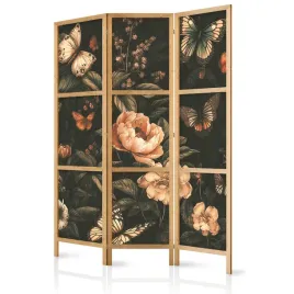 parawan-japonski-panelowy-3-czesci-motyle-kwiaty-liscie-styl-boho-135x172