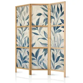 parawan-japonski-panelowy-3-czesci-niebieskie-liscie-natura-boho-135x172