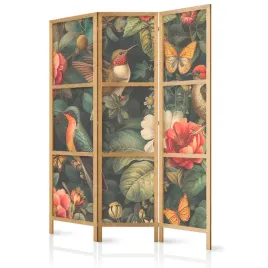 parawan-japonski-panelowy-3-czesci-ptaki-motyle-kwiaty-styl-boho-135x172